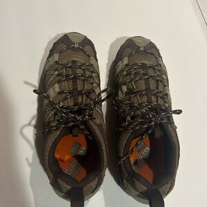 Merrell Siten Sport Expresso performance hiking shoes athletic tan brown laced